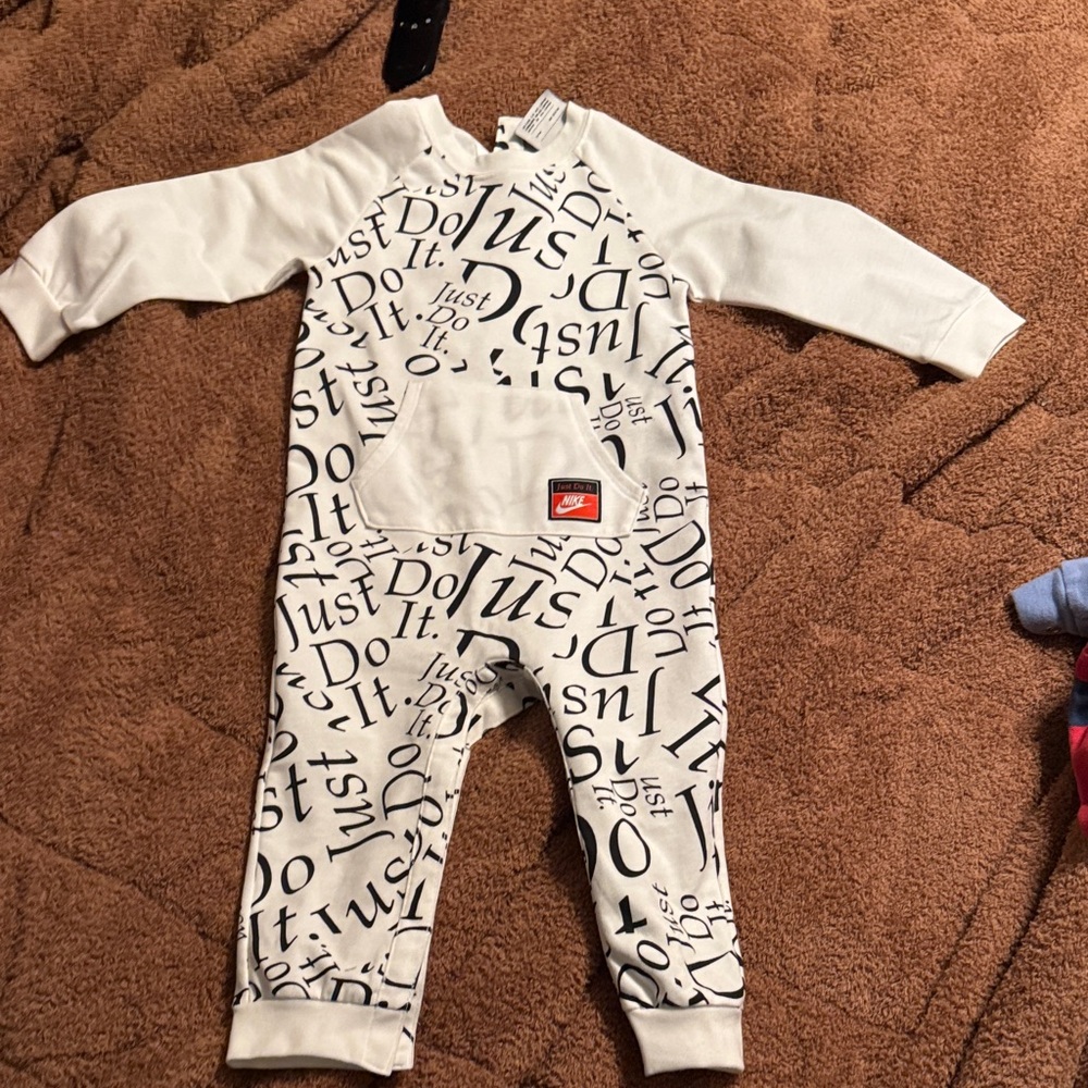 Nike Kids Black and White Just Do It One Piece